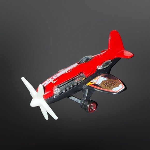 2003 Hot Wheels C2719 Fire Patrol 68 Propeller Plane Die Cast Airplane Diecast - Picture 2 of 7